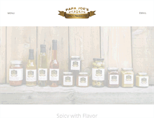 Tablet Screenshot of papajoesspicyproducts.com